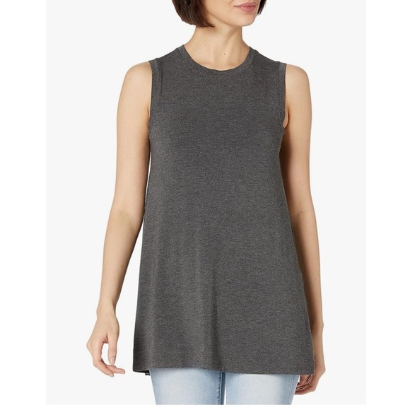 Daily Ritual Women’s Relaxed Fit Muscle Sleeve Tunic Tank - Picture 1 of 6
